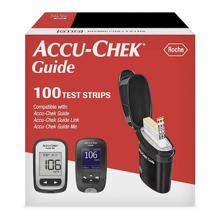 Accu-Chek Blood Glucose Test Strips 100 Strips per Pack, 2400PK 07453744001